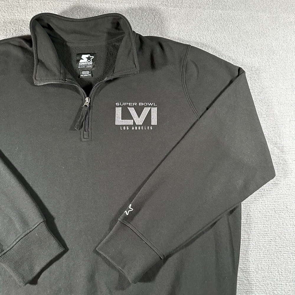 SUPER BOWL LVI Los Angeles Starter 1/4 Zip Pullover‎ Fleece Sweatshirt 2XL